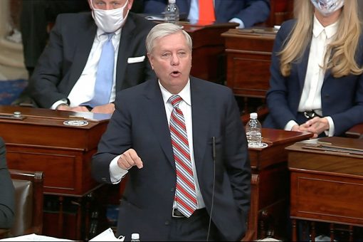 Lindsey Graham says calling ‘QAnon Shaman’ as impeachment witness would turn trial into ‘circus’