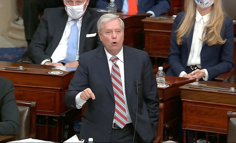 Lindsey Graham says calling ‘QAnon Shaman’ as impeachment witness would turn trial into ‘circus’