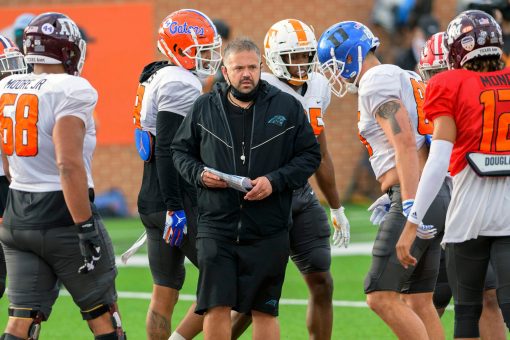 Panthers’ Matt Rhule passed on top NFL Draft prospect in 2020 after elevator ride