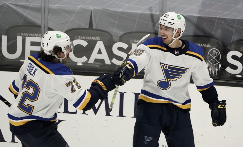 Kyrou leads Blues’ quick start in 6-1 rout of Ducks