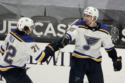 Kyrou leads Blues’ quick start in 6-1 rout of Ducks