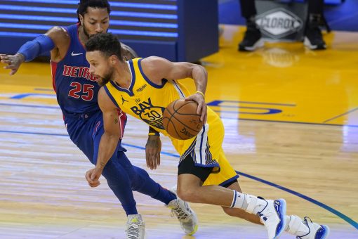 Curry scores 28, Warriors jump on Pistons to win 118-91