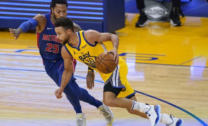 Curry scores 28, Warriors jump on Pistons to win 118-91