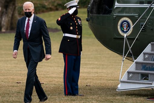 Biden visits wounded warriors at Walter Reed hospital