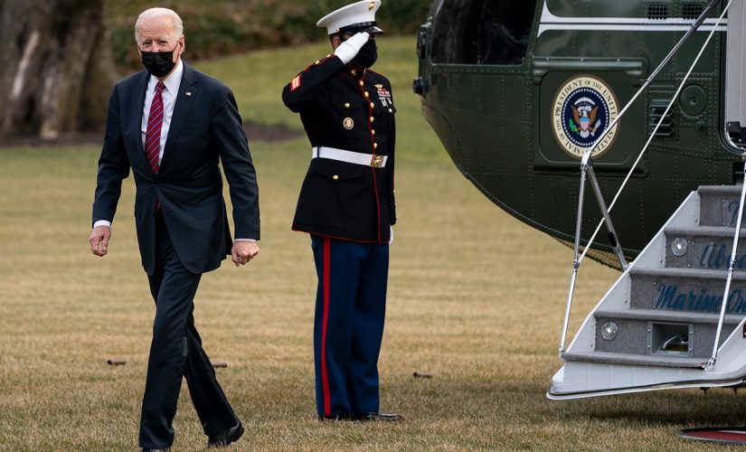 Biden visits wounded warriors at Walter Reed hospital