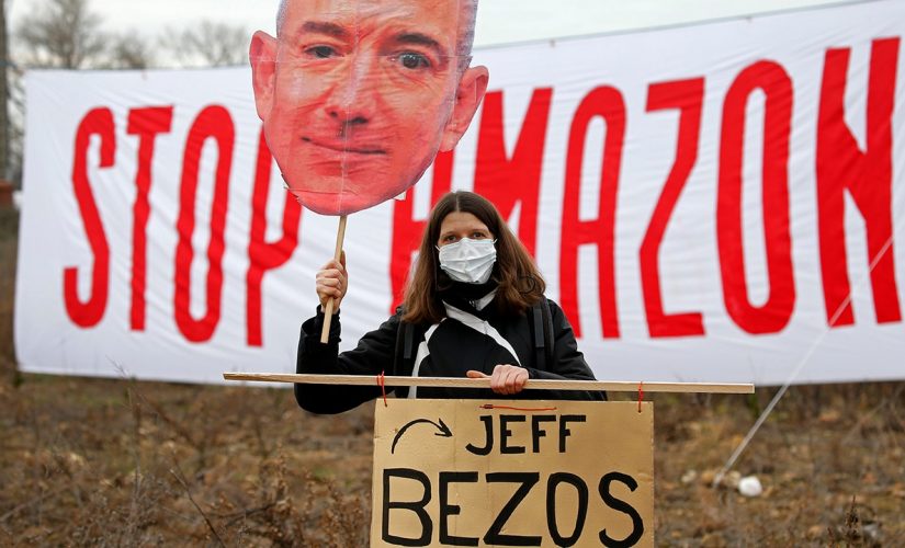 French citizens protest against Amazon for small town facility, ‘precarious’ workers rights