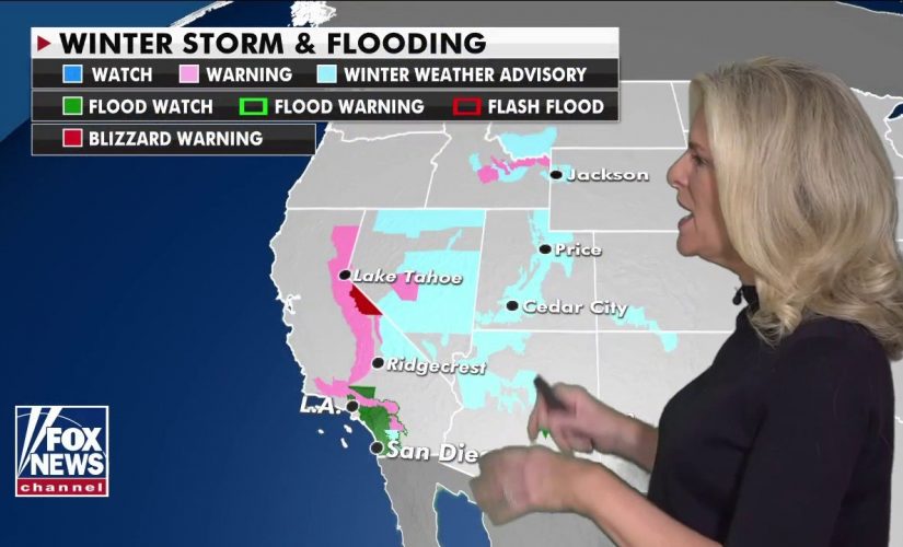 California’s ‘atmospheric river’ persists as snowfall is coming for Midwest, Northeast