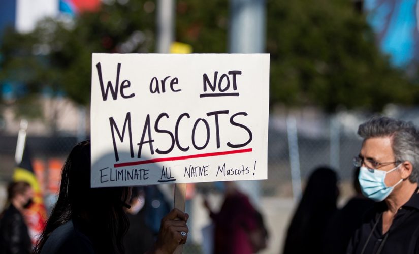 Super Bowl protesters demand Kansas City Chiefs ditch name, tell fan there’s ‘no such thing’ as America