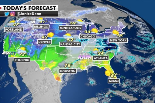 Showers, thunderstorms to move through Southern and Eastern US