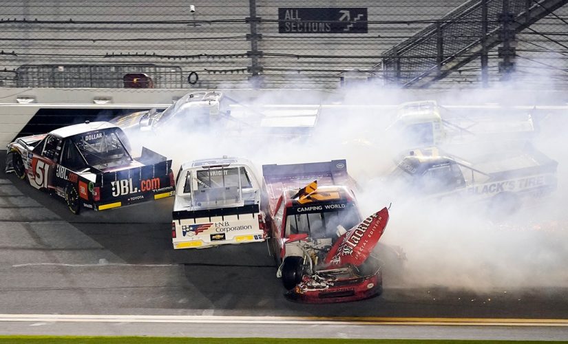 Ben Rhodes wins wild Daytona NASCAR Camping World Truck Series race