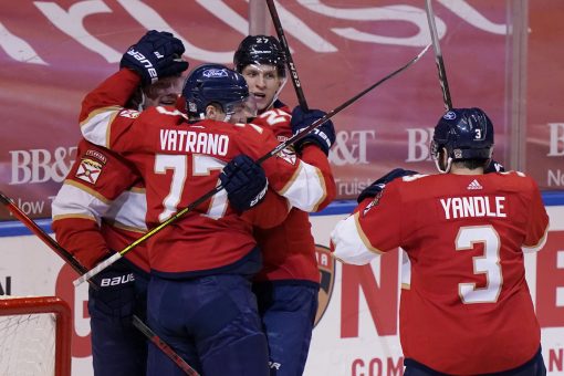 Panthers beat Lightning 5-2 to open 2-game set