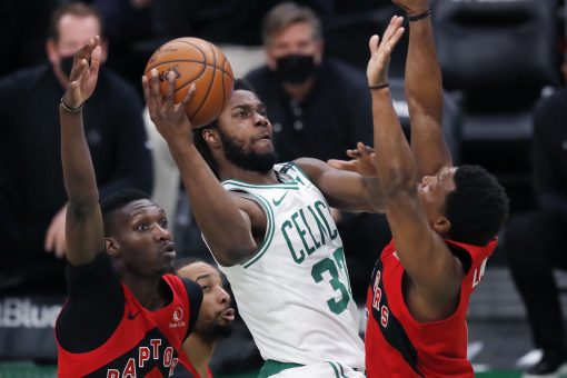 Ojeleye scores career-high 24, Celtics down Raptors 120-106