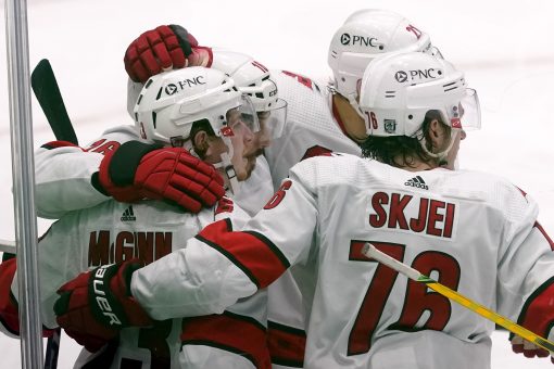 Staal and Aho pace Hurricanes in 5-3 win over Stars
