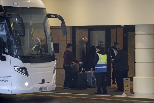 UK opens quarantine hotels, pushes on with vaccine drive