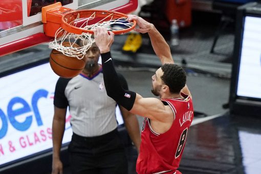 LaVine leads Bulls over Pistons in newly scheduled game