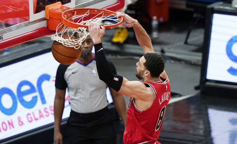 LaVine leads Bulls over Pistons in newly scheduled game