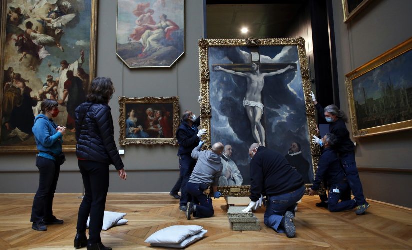 The Louvre undergoing renovations during coronavirus closure