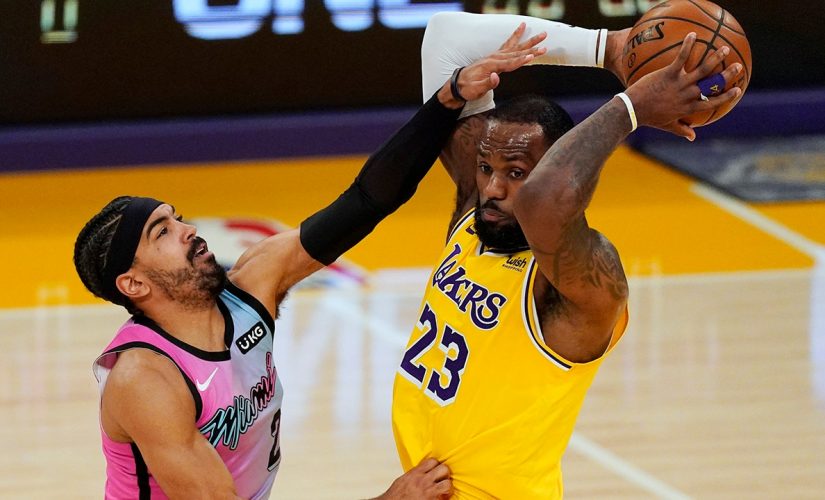 Heat hold off depleted Lakers 96-94 in NBA Finals rematch