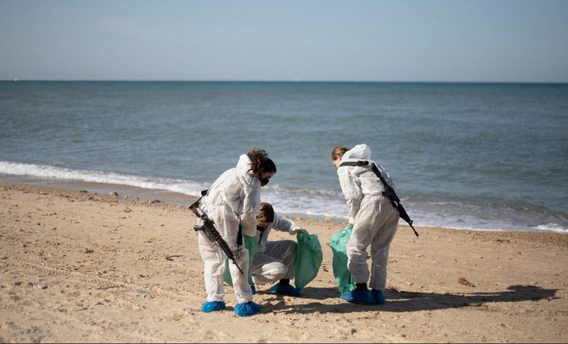 Israel beaches covered in tar after oil spill