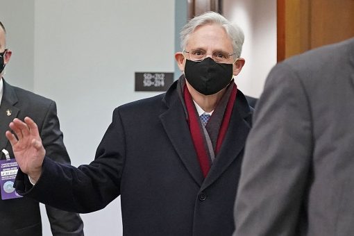 Garland gets emotional at hearing, chokes up talking about his family and anti-Semitism