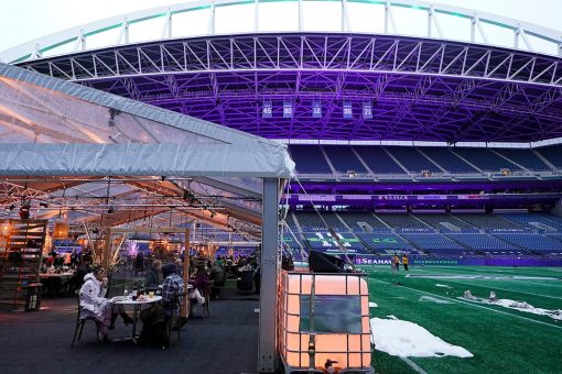 Seattle ups its outdoor dining game, Seahawks-style