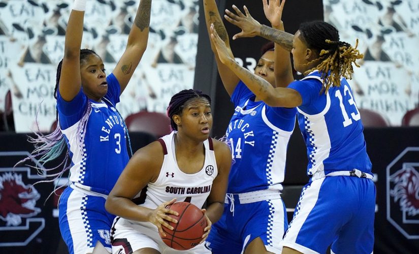 No. 2 South Carolina recovers to beat No. 17 Wildcats 76-55