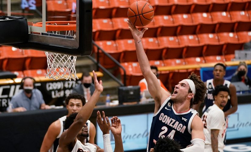 Timme’s late spark lifts No. 1 Gonzaga past Pacific 76-58
