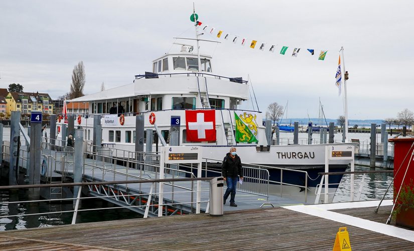 Empty cruise ship becomes COVID-19 vaccine center in Switzerland