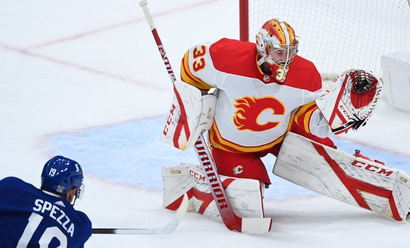 David Rittich, Flames blank NHL-leading Maple Leafs 3-0