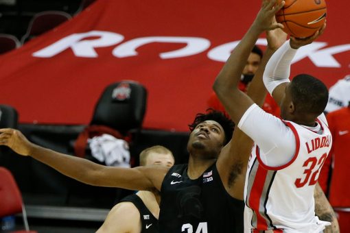 Liddell leads No. 13 Ohio St over skidding Michigan St 79-62