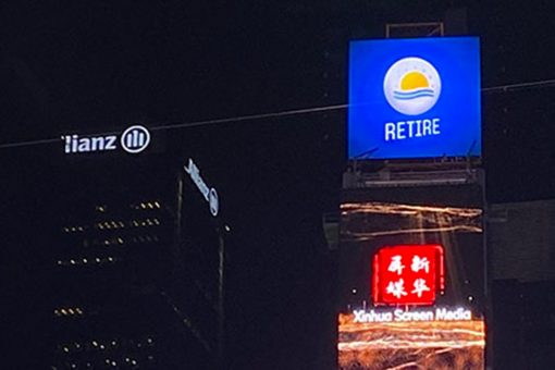 Chinese state-owned media use Times Square video screen for ads on coronavirus response