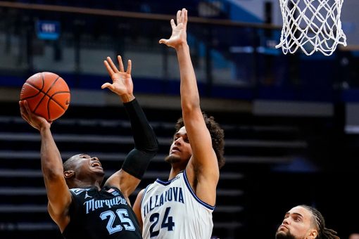 Robinson-Earl leads No. 5 Villanova past Marquette 96-64
