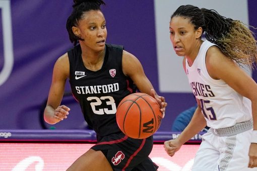 No. 6 Stanford uses fast start to roll past Washington 74-48