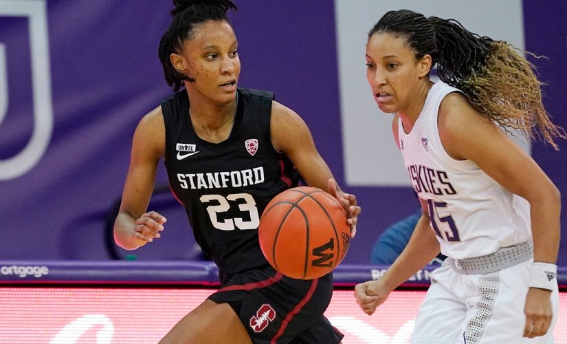 No. 6 Stanford uses fast start to roll past Washington 74-48