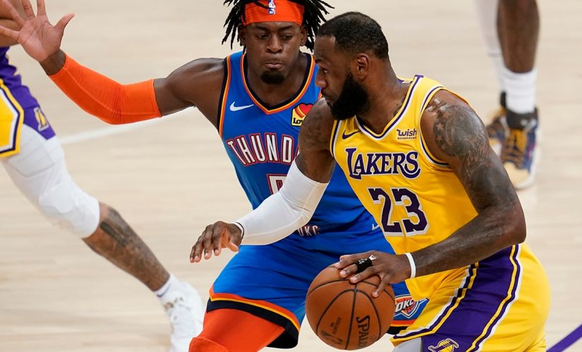 LeBron leads Lakers past Thunder again in OT, 114-113