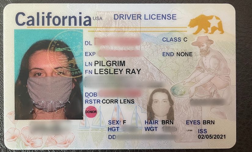California woman’s new ID has photo of her wearing a mask