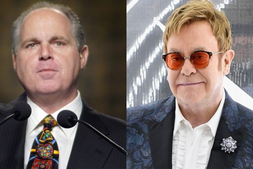 Rush Limbaugh had an unlikely friendship with Elton John, who performed at his 2010 wedding