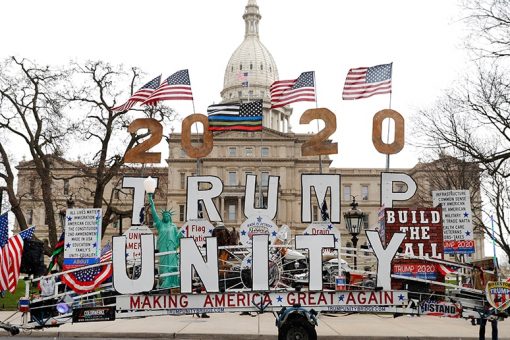 ‘Trump Unity’ trailer towed from outside CPAC at Hyatt in Florida