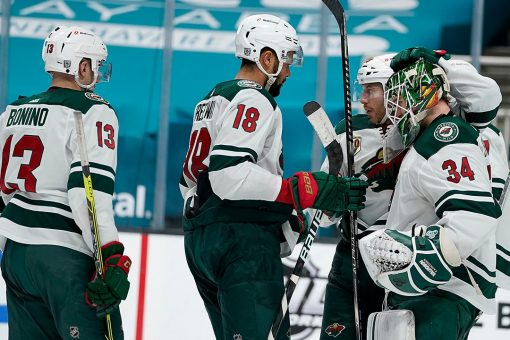 Wild beat Sharks 6-2 for third win in a row