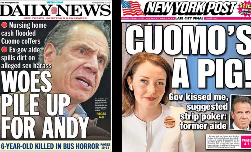 NY papers ramp up pressure on ‘pig’ Gov. Cuomo as ‘woes pile up’ for embattled Democrat