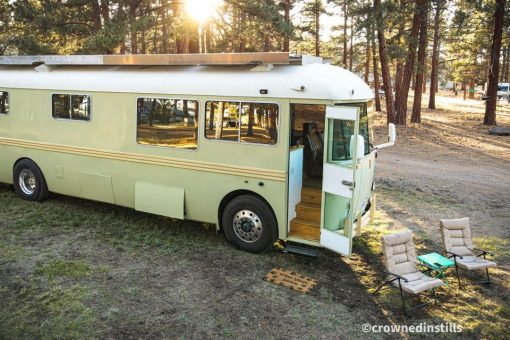 Man and wife renovate family-owned school bus, plan to recreate ’70s road trip