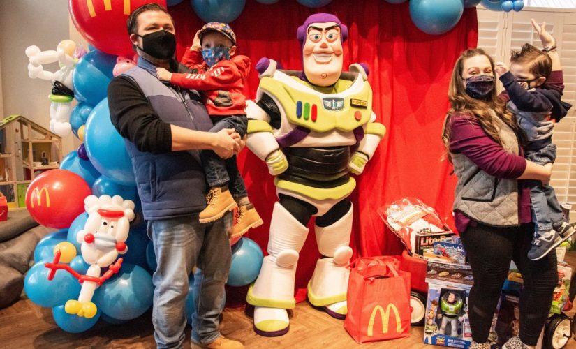 McDonald’s franchisees surprise 3-year-old cancer survivor with private party