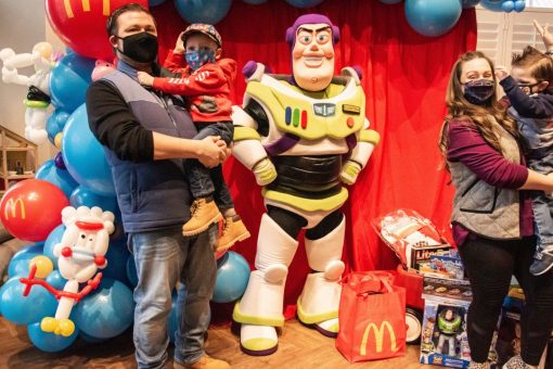 McDonald’s franchisees surprise 3-year-old cancer survivor with private party