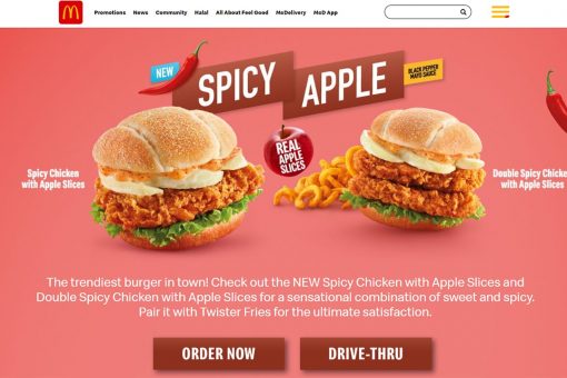 McDonald’s Malaysia debuts ‘Spicy Apple’ chicken sandwich, with apple slices on it, because why not