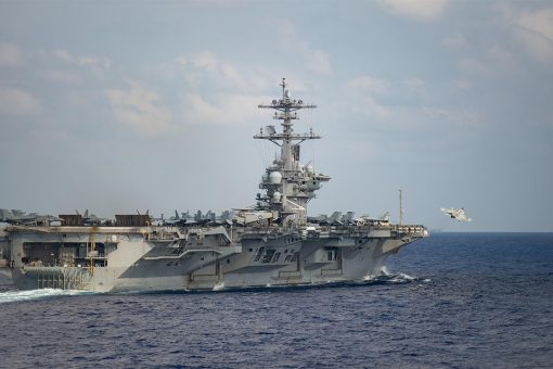 US aircraft carriers train in South China Sea amid tensions early in Biden administration