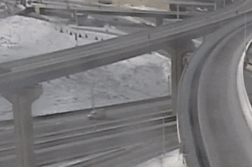 Driver survives after truck plunges off highway ramp in Wisconsin