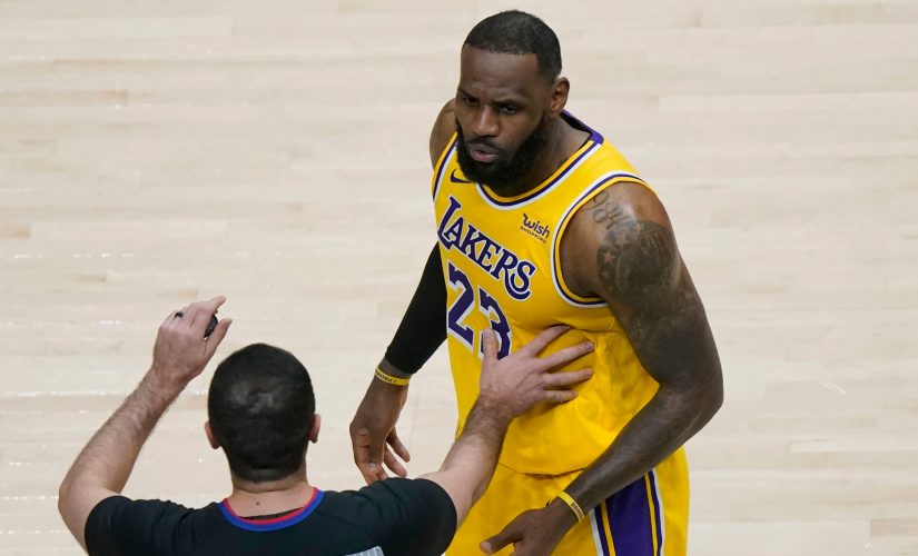 Hawks investigating courtside spat between Lakers’ LeBron James, ejected fan: report