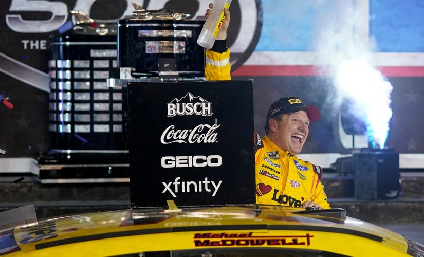 Daytona 500: Michael McDowell takes checkered flag