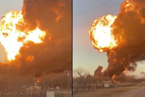 Train crashes in Texas with 18-wheeler truck