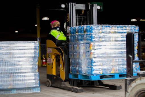 Texas power grid stabilizes, as Houston opens water distribution site to ‘overwhelming demand’